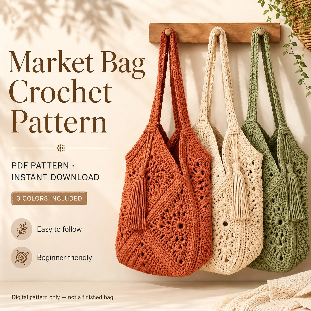 Lunar Granny Square Crochet Bag Pattern
