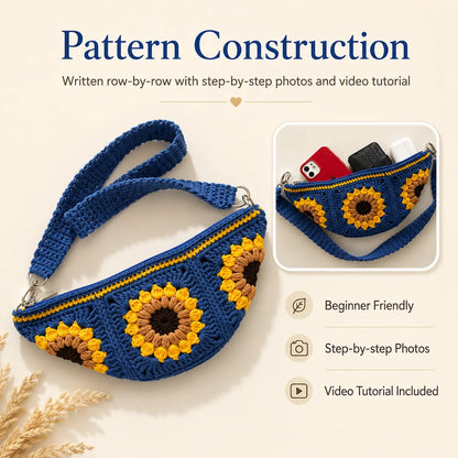Sunflower Sling Bag Crochet Pattern